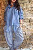Larc Poet Blouse Denim